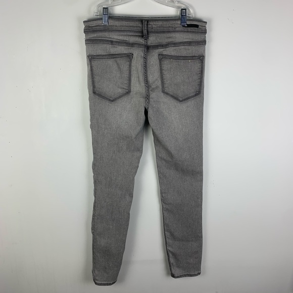Anthro Pilcro Gray Mid-Rise Gray Skinny Jeans - Picture 7 of 9